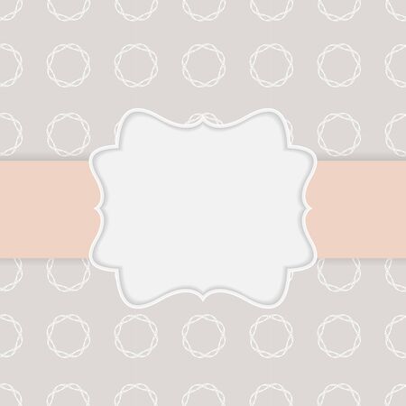 Abstract background in nude colors with frame. Vector Illustrationのイラスト素材