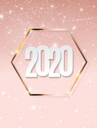 Happy 2020 New Year Background. Vector Illustration EPS10のイラスト素材