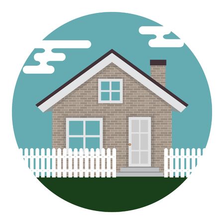 Abstract House Icon on White Background. Vector Illustration EPS10
のイラスト素材