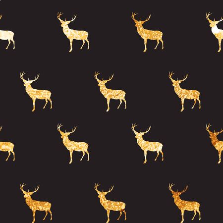 Abstract Seamless deer pattern background. Vector Illustrationのイラスト素材