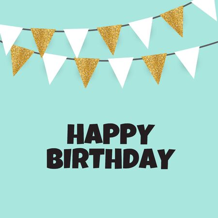 Abstract Happy Birthday Background with Glitter Splash in Modern Style. Vector Illustrationのイラスト素材