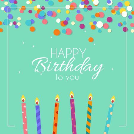 Abstract Happy Birthday Background with Glitter Splash in Modern Style. Vector Illustrationのイラスト素材