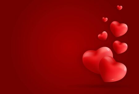 Valentine's Day Love and Feelings Background Design. Vector illustration EPS10のイラスト素材