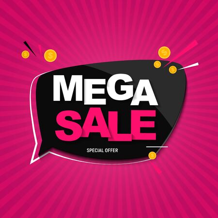 Black Friday Sale Banner Template. Vector Illustrationのイラスト素材