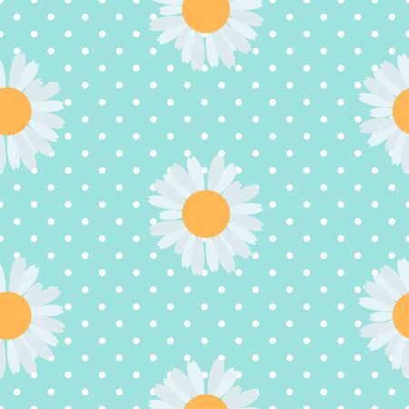 Abstract Seamless Pattern Background with Flowers. Vector Illustration EPS10のイラスト素材