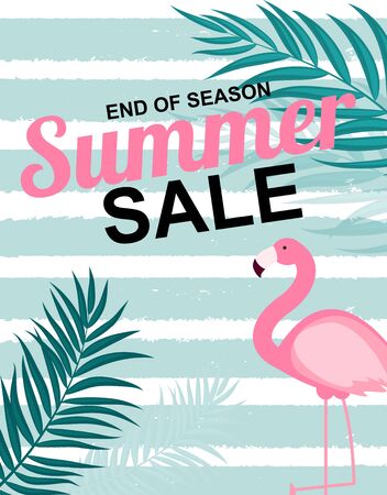 Abstract Summer Sale Background  Vector Illustrationのイラスト素材