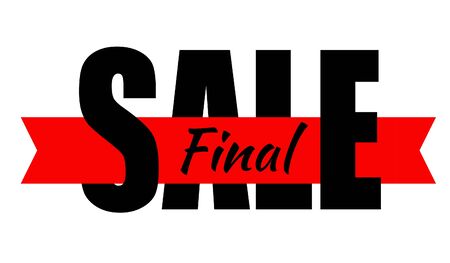 Final Sale Label Vector Illustration EPS10のイラスト素材