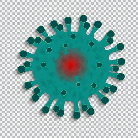 Flash Coronavirus Stamp MERS-Cov. 2019-nCoV is a concept of a pandemic medical health risk with dangerous cells respiratory syndrome on a transparent background. Vector illustrationのイラスト素材