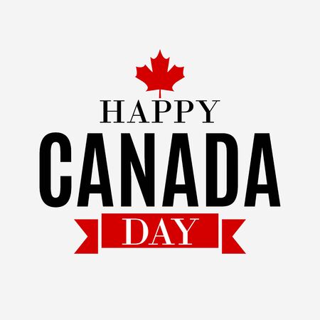 Happy Canada Day Background greeting card.のイラスト素材