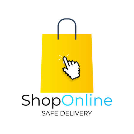 Online Shopping Concept. Modern flat concept for web banners, websites, infographics, printed materials. Vector Illustration EPS10のイラスト素材
