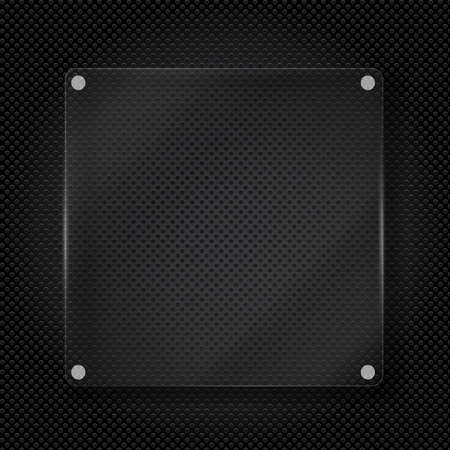 Realistic Glass Frame Background. Vector Illustration EPS10のイラスト素材