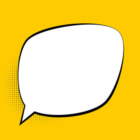 Speech Bubble in Pop Art Style. Vector Illustrationのイラスト素材