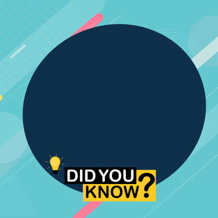 Did you know label sticker with speech bubble. Vector Illustration EPS10のイラスト素材