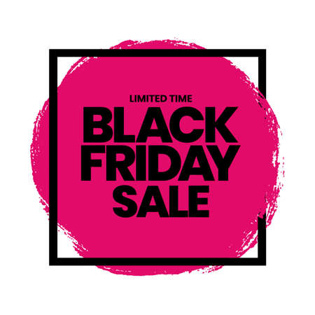 Black Friday Sale Banner Template. Vector Illustrationのイラスト素材