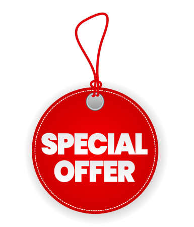 Special Offer Sale Label Template Collection Set. Vector Illustrationのイラスト素材