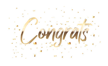 Congratulations abstract design template background. Vector illustration EPS10のイラスト素材