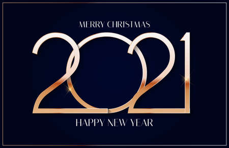 Happy New Year 2021 Holiday Background Template. Vector Illustration EPS10のイラスト素材
