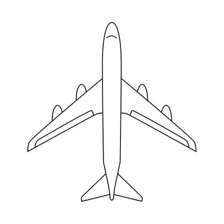 Airplane Transport Icon Vector Illustrationのイラスト素材