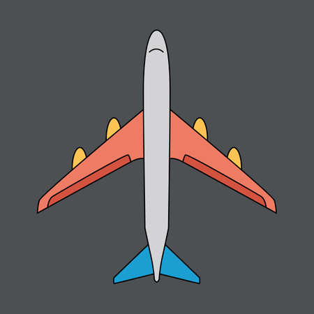 Airplane Transport Icon Vector Illustrationのイラスト素材