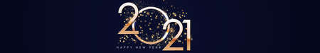 Happy New Year 2021 Holiday Background Template. Vector Illustration