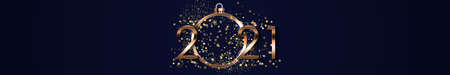 Happy New Year 2021 Holiday Background Template. Vector Illustration