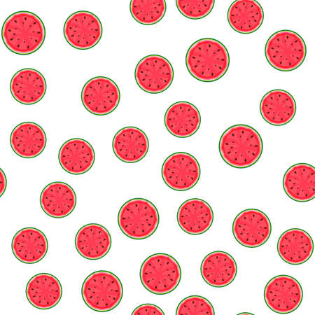 Watermelon SEamless Pattern Background Template. Vector Illustration