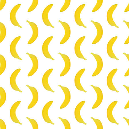 Banana Seamless Pattern Background Vector Illustrationのイラスト素材