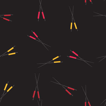 Chopstick Japanese Seamless Pattern Background. Vector Illustration EPS10のイラスト素材