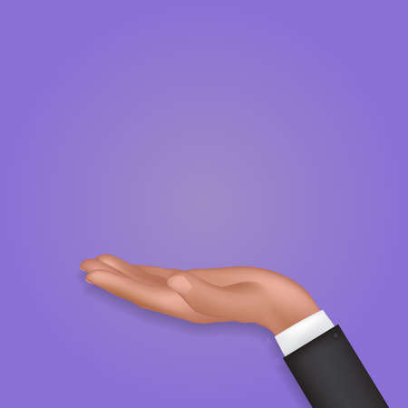 Realistic 3D Empty hand Vector Illustration EPS10のイラスト素材
