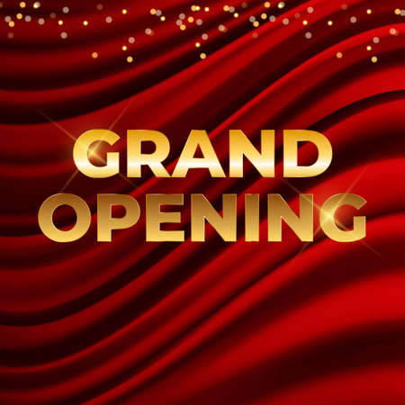 Grand Opening Card Background. Vector Illustrationのイラスト素材
