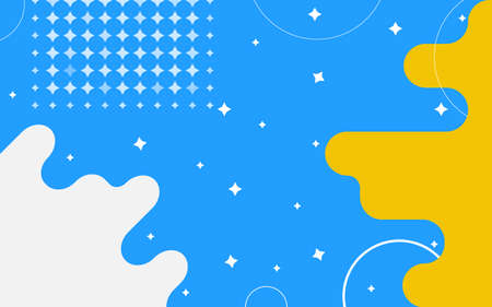 Blue abstract background with circles for stories, social networks. Vector Illustrationのイラスト素材