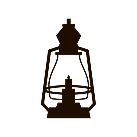 Arabic lantern Icon on white background for the holy month of the Muslim community of Ramadan Kareem. Vector Illustration epS10のイラスト素材