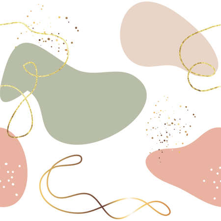 Abstract Geometric Minimal Seamless Pattern Background Template. Vector Illustrationのイラスト素材