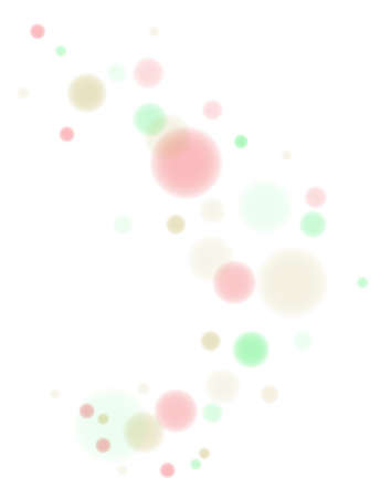Colorful transparent bokeh lights on White. vector illustrationのイラスト素材