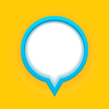 3d Speech Bubble Vector Illustration EPS10のイラスト素材