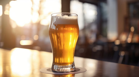 Abstract Beer Background. Illustration Generative AIの素材