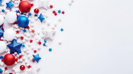 4 July party holiday background. Illustration Generative AIの素材