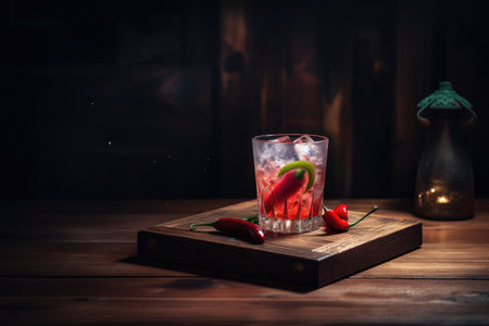 Alcoholic drink Illustration Generative AIの素材