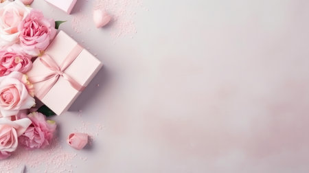 Mother's Day Natural Background. Illustration Generative AIの素材