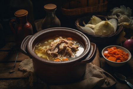 Colombian traditional tripe soup Illustration Generative AIの素材