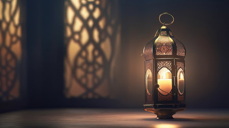 islamic holiday background. Illustration Generative AIの素材
