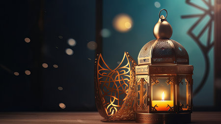 islamic holiday background. Illustration Generative AIの素材