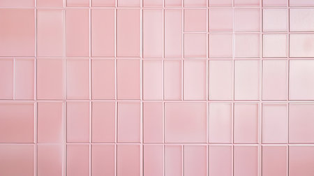 Pink square tiled background. Illustration AI Generativeの素材
