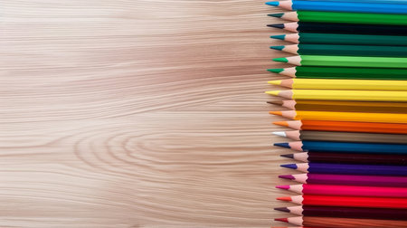 colorful pencils. Illustration Generative AIの素材