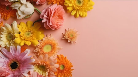 natural flower background. Illustration Generative AIの素材
