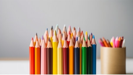 colorful pencils. Illustration Generative AIの素材