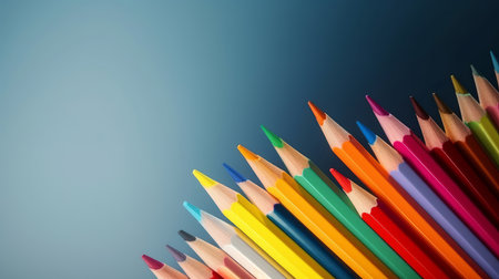 colorful pencils. Illustration Generative AIの素材