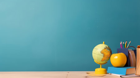 back to school background. Illustration Generative AIの素材