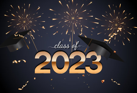 Happy Class of 2023 Greeting Vector Illustration EPS10