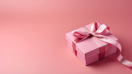 Holiday Background with Gift Box. Illustration Generative AIの素材
